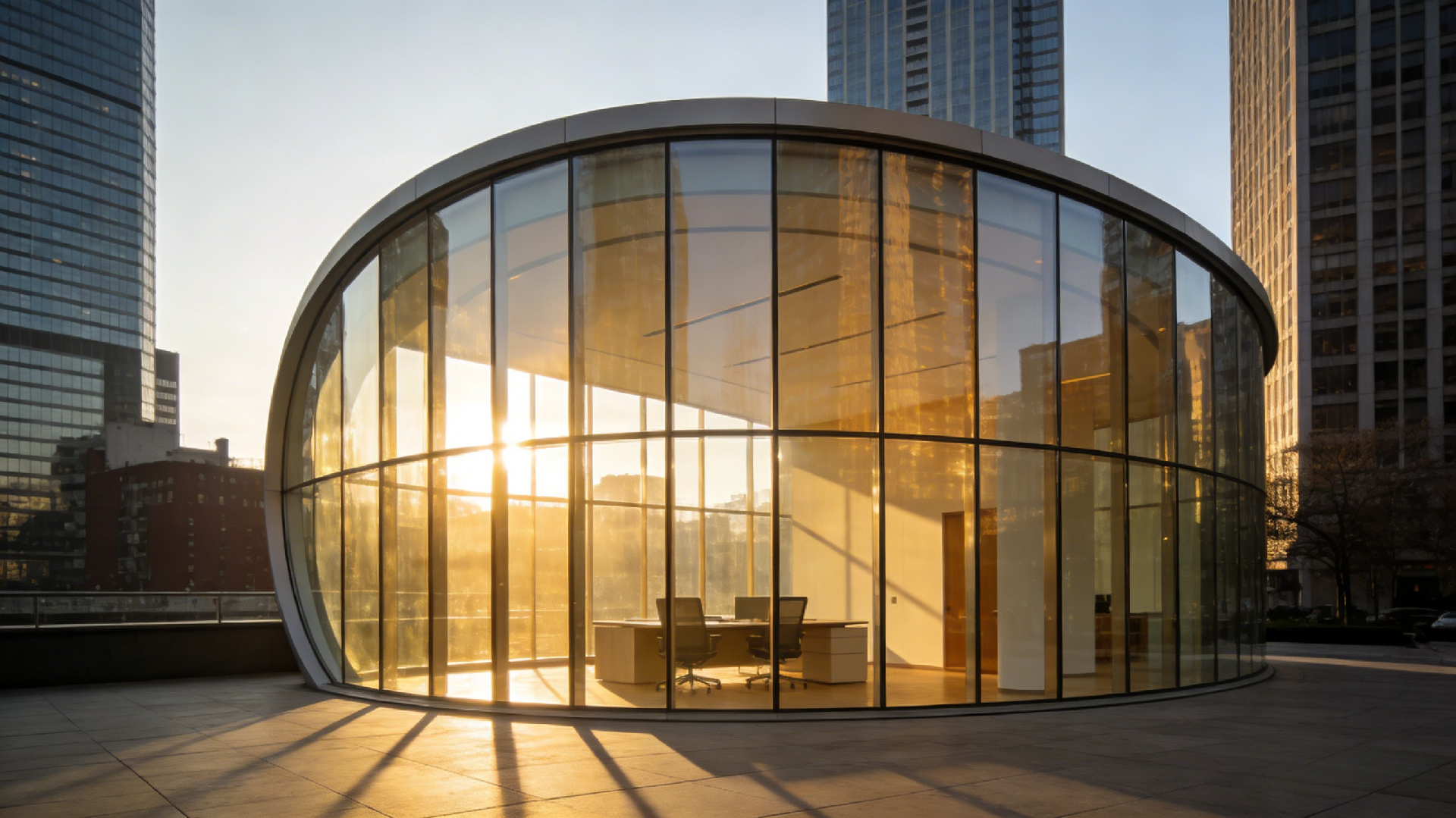 Custom Curved Tempered Glass for Architectural Projects